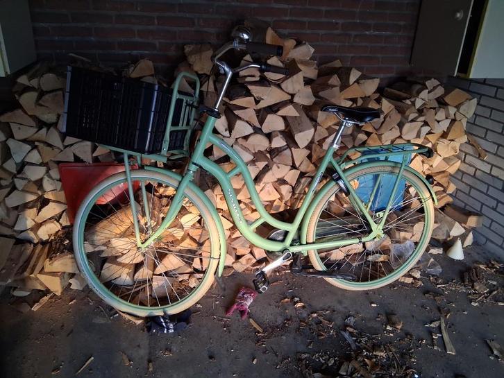 Dames Fiets  met bak voorop handig voor ............, Fietsen en Brommers, Fietsen | Dames | Damesfietsen, Gebruikt, Sparta, Ophalen