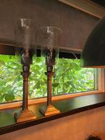 Prachtige set hoge windlichten, Ophalen of Verzenden, 50 tot 75 cm