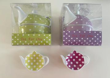 Tea For One dots/stipjes set beschikbaar voor biedingen