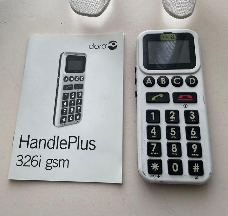 Doro Handle Plus 326i - senioren gsm, Telecommunicatie, Mobiele telefoons | Overige merken, Gebruikt, Zonder abonnement, Overige modellen