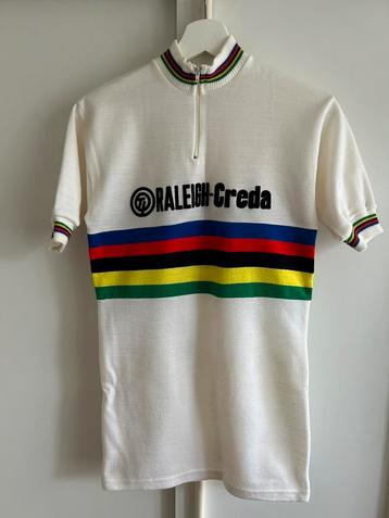 Vintage wielershirt koerstrui shirt TI Raleigh regenboogtrui beschikbaar voor biedingen