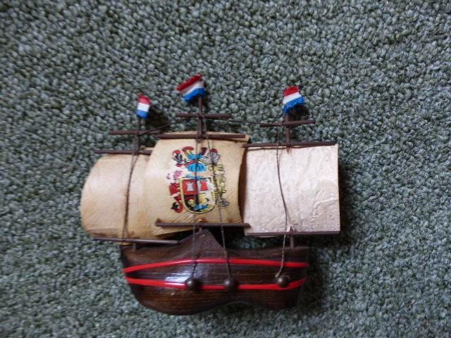 Holland souvenir klompbootje klompje scheepje sail, Antiek en Kunst, Curiosa en Brocante, Ophalen of Verzenden