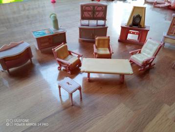 Jean W Germany vintage poppenhuis woonkamer inrichting. beschikbaar voor biedingen
