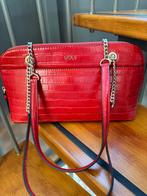 Rode DKNY tas met voorvak, Sieraden, Tassen en Uiterlijk, Tassen | Damestassen, Ophalen of Verzenden, Nieuw, Rood, Handtas