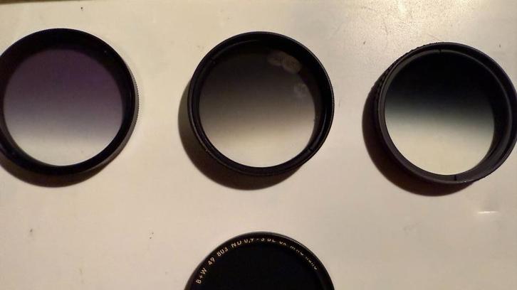 49mm grijsverloop- en ND-filters ND Grad – B+W, Tiffen, K&F, Audio, Tv en Foto, Fotografie | Filters, Zo goed als nieuw, Overige typen