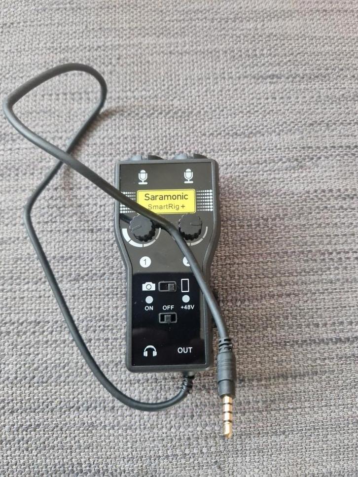 Saramonic Microfoon Adapter SmartRig+ mini jack en lightning, Audio, Tv en Foto, Professionele Audio-, Tv- en Video-apparatuur