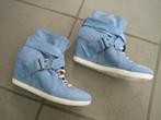 Sportieve lichtblauw leren enkellaarsjes VIA VAI 40 snazzeys, Lage of Enkellaarzen, Zo goed als nieuw, Via Vai, Verzenden