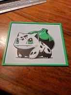 Hueforge Bulbasaur met lijst - 14,9 x 12,3 cm, Verzamelen, Stickers, Ophalen of Verzenden, Nieuw, Strip of Tekenfilm