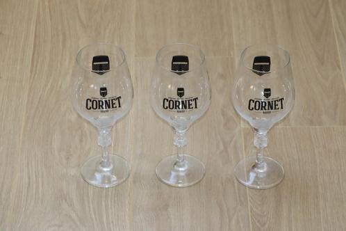 Cornet Bierglazen ZGAN (3 stuks, prijs p.s.), Verzamelen, Biermerken, Zo goed als nieuw, Glas of Glazen, Overige merken, Ophalen of Verzenden