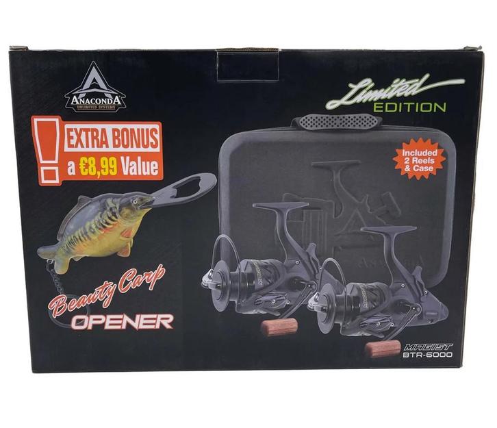 Anaconda Magist BTR-6000 BlackBox Geschenk Set 2 baitrunners, Watersport en Boten, Hengelsport | Roofvissen, Nieuw, Complete set