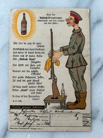 Wo1: ak feldposy asbach beschikbaar voor biedingen