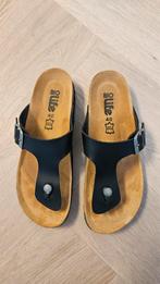 Zwarte leren Bio life slippers maat 40 voor een jongen., Overige typen, Ophalen of Verzenden, Zo goed als nieuw, Jongen