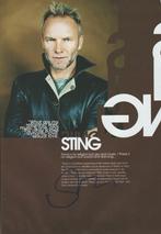 Handtekening Sting, Ophalen of Verzenden, Zo goed als nieuw, Boek, Tijdschrift of Artikel, Gesigneerd