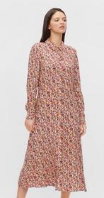 Jurk met bloemmotief, maat S/M (Pieces), viscosemix., Overige kleuren, Ophalen of Verzenden, Zo goed als nieuw, Pieces