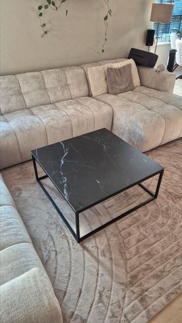Bijna nieuwe salontafel – Keramiek blad | Marmer look beschikbaar voor biedingen