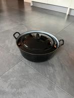Zgan pan gietijzeren gietijzer emaille 35 cm, Huis en Inrichting, Ophalen of Verzenden, Zo goed als nieuw, Gietijzer, Koekenpan of Braadpan