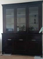 Kast/ vitrinekast/ Meubels/ decoratie/ mangohout, Huis en Inrichting, Kasten | Vitrinekasten, Ophalen, Zo goed als nieuw, 25 tot 50 cm