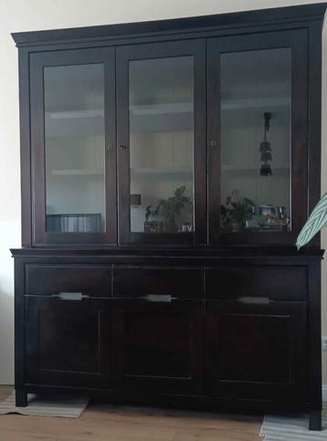 Kast/ vitrinekast/ Meubels/ decoratie/ mangohout beschikbaar voor biedingen
