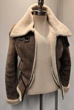 Dames lammy coat pilotenjas - maat S - lamsleer lamsvacht, Ophalen of Verzenden, Zo goed als nieuw, Maat 36 (S), Bruin