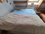 Ikea Houten Bed 160x200 + Matras, Ophalen, Gebruikt, Wit, Tweepersoons