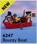 Lego Pirates Pirates I 6247 Bounty Boat, Ophalen of Verzenden, Zo goed als nieuw, Complete set, Lego