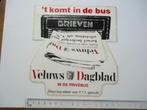 sticker oud VELUWS DAGBLAD krant veluwe courant groot formaa, Verzenden, Zo goed als nieuw, Bedrijf of Vereniging