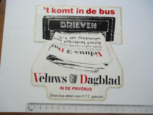 sticker oud VELUWS DAGBLAD krant veluwe courant groot formaa, Verzamelen, Stickers, Zo goed als nieuw, Bedrijf of Vereniging, Verzenden