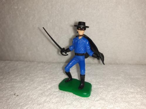 Zorro speelfiguur poppetje met cape en zwaard. Hoogte: 6 cm., Kinderen en Baby's, Speelgoed | Overig, Gebruikt, Jongen of Meisje