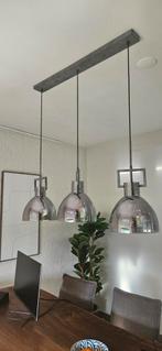 Hanglamp met smoke glazen bollen, Ophalen, Zo goed als nieuw, Glas, 75 cm of meer