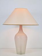vintage fles tafellamp frosted glas vloerlamp Italië 1970, Huis en Inrichting, Lampen | Tafellampen, N, Ophalen of Verzenden, Glas
