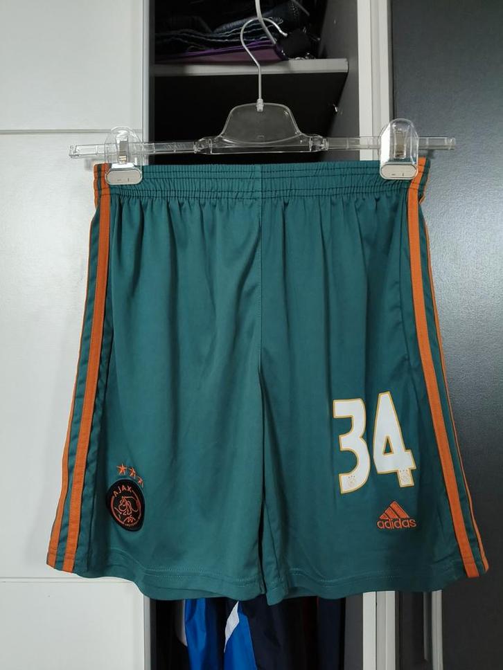 (M) Adidas Climalite 2018 Ajax #34 Abdelhak Nouri Broekje, Sport en Fitness, Voetbal, Gebruikt, Broek, Maat M, Ophalen of Verzenden