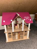 Leuk houten Eichhorn poppenhuis met meubels, Kinderen en Baby's, Ophalen, Zo goed als nieuw, Poppenhuis