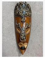 Bijzonder mooi bewerkt masker, hout, Indonesië, 31 cm, Ophalen of Verzenden