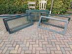 Aluminium kozijnen, 2 met dubbelglas., Gebruikt, Raamkozijn, Aluminium, Minder dan 75 cm