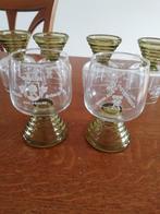 6 Moezelwijn glazen, Verzamelen, Glas en Borrelglaasjes, Ophalen, Zo goed als nieuw, Overige typen