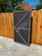 Tuinpoort woodkomposiet, Tuin en Terras, Tuinpoorten, 100 tot 150 cm, Ophalen of Verzenden, Draaipoort, 150 tot 200 cm