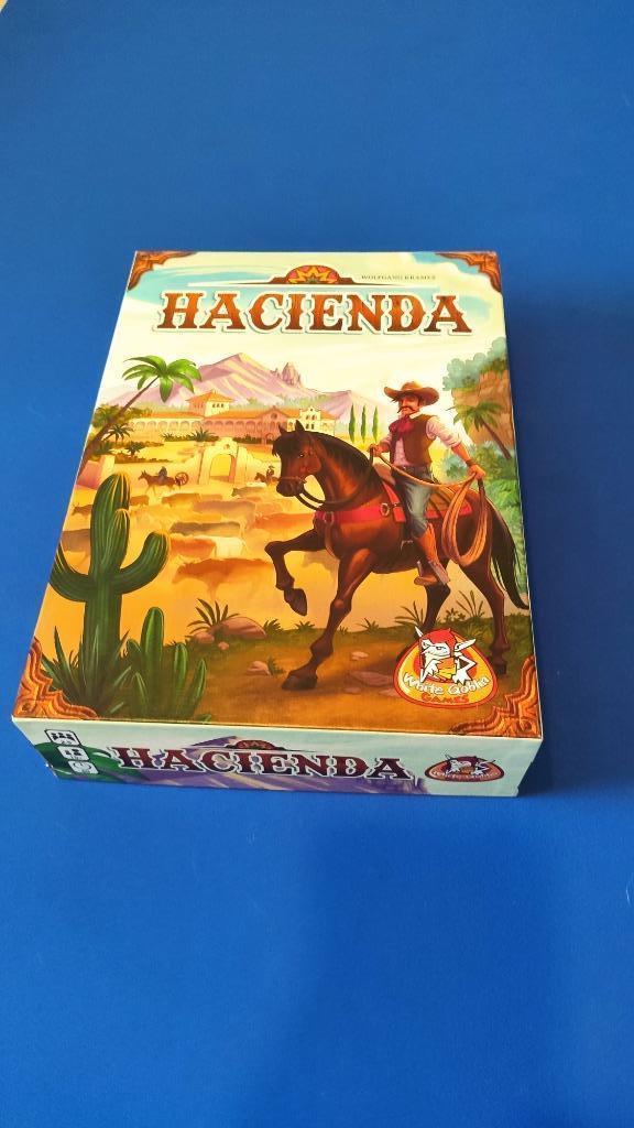 Hacienda bordspel, NL (2e editie), Hobby en Vrije tijd, Gezelschapsspellen | Bordspellen, Gebruikt, Een of twee spelers, Drie of vier spelers