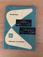 Handleiding VW Kever juni 1956, Auto diversen, Handleidingen en Instructieboekjes, Ophalen of Verzenden