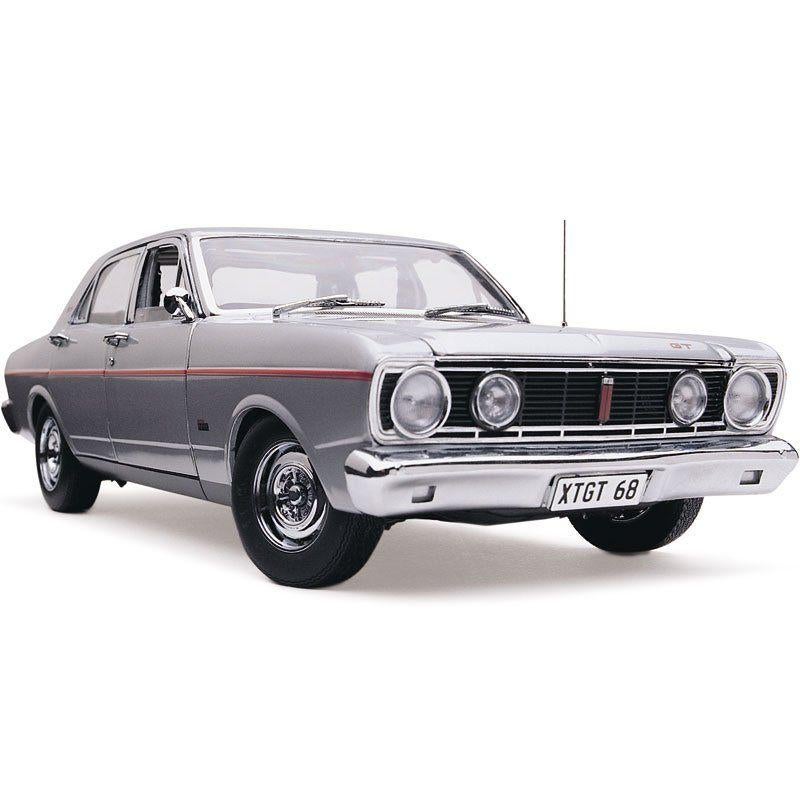 1/18 1967 Ford Falcon XT GT zilvergrijs-metallic, Ophalen of Verzenden, Nieuw, Overige merken