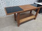 hoge tafel uit kerkinterieur - sidetable, Ophalen, Gebruikt, 150 tot 200 cm, Rechthoekig