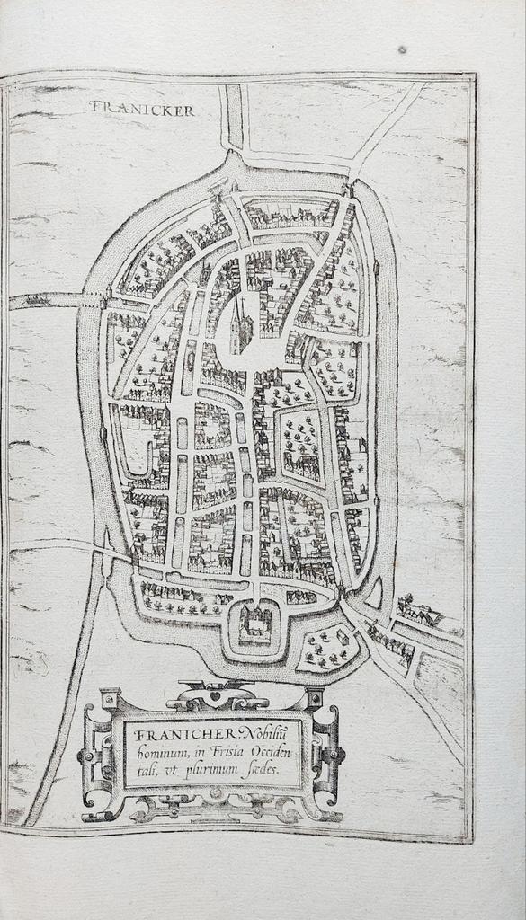 3 gravures van Franeker (1599/1612/1786), Antiek en Kunst, Kunst | Etsen en Gravures, Verzenden