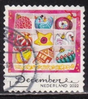 4098 - Nederland nvph 4062 gestempeld , decemberzegel , doos beschikbaar voor biedingen