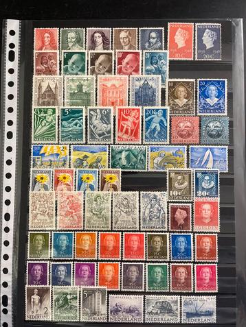 Postzegels Nederland ongebruikt  plakker periode 1947-1953 beschikbaar voor biedingen