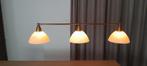 Messing hanglamp met 3 lampen, Huis en Inrichting, Lampen | Hanglampen, Ophalen, Klassiek, Zo goed als nieuw, Metaal