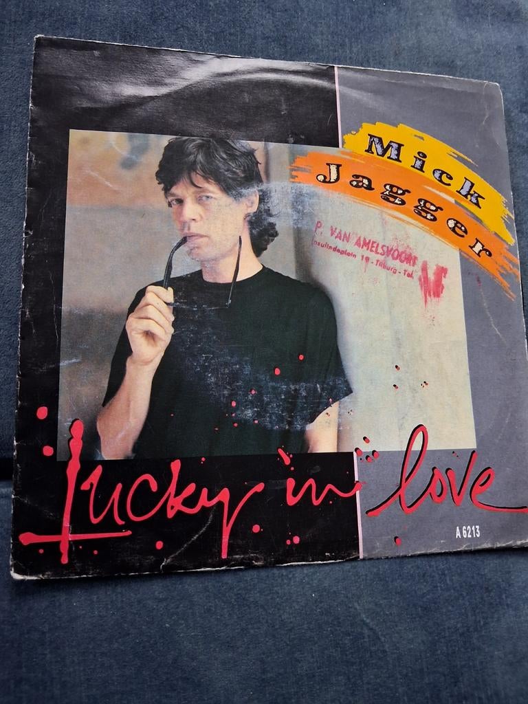 Mick jagger  lucky  in love, Ophalen of Verzenden, Zo goed als nieuw, Pop