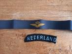 Koninklijke Luchtmacht Armband + Badge, Ophalen of Verzenden, Luchtmacht, Nederland, Embleem of Badge
