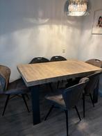 Eettafel, Huis en Inrichting, 60 cm of meer, Gebruikt, Rechthoekig, Hout