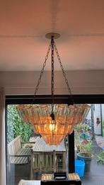 Mooie design lamp kroonluchter melkflesjes, Ophalen, Zo goed als nieuw, Glas, Design