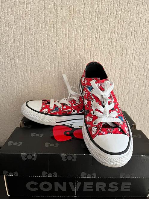 Converse x Hello Kitty voor kids EU 32|US1|UK 13’5|CM 19,5, Kinderen en Baby's, Babykleding | Schoentjes en Sokjes, Zo goed als nieuw