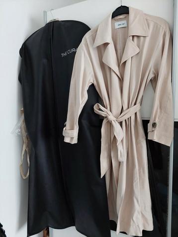 AboutYou licht beige trenchcoat mantel maat 34 XS Nieuw  beschikbaar voor biedingen